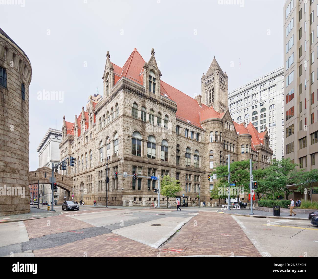 Allegheny County Courthouse and Jail, on Pittsburgh’s Grant Street, is