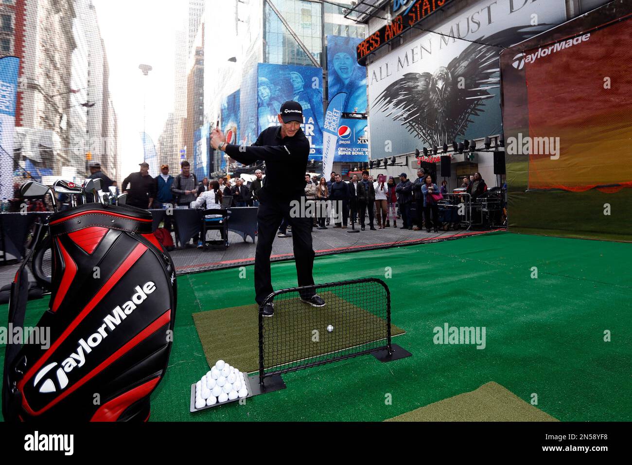 TaylorMade Golf constructed a driving range in the heart of New York's