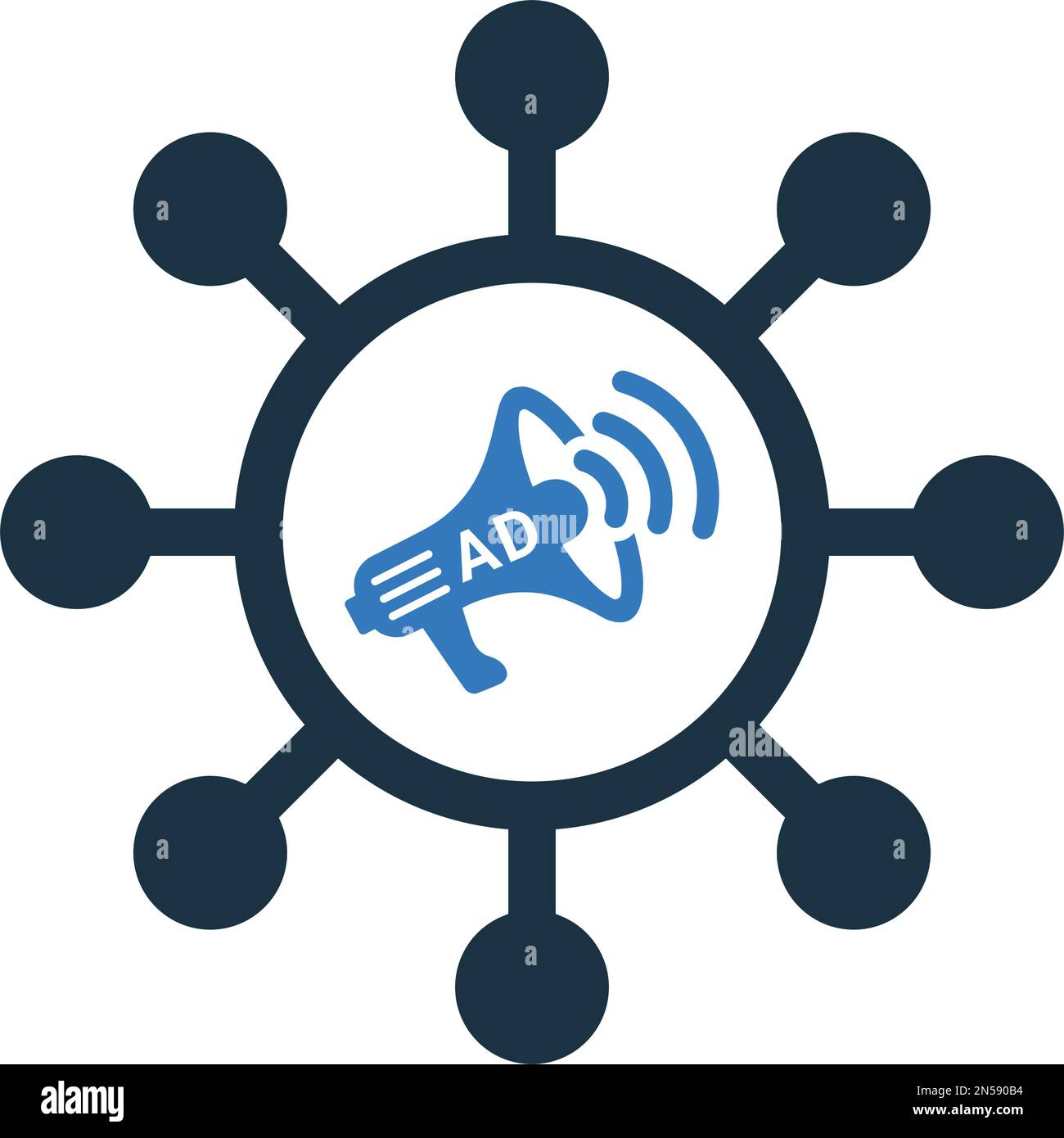 Viral, ad icon - Simple editable vector EPS file Stock Vector Image ...