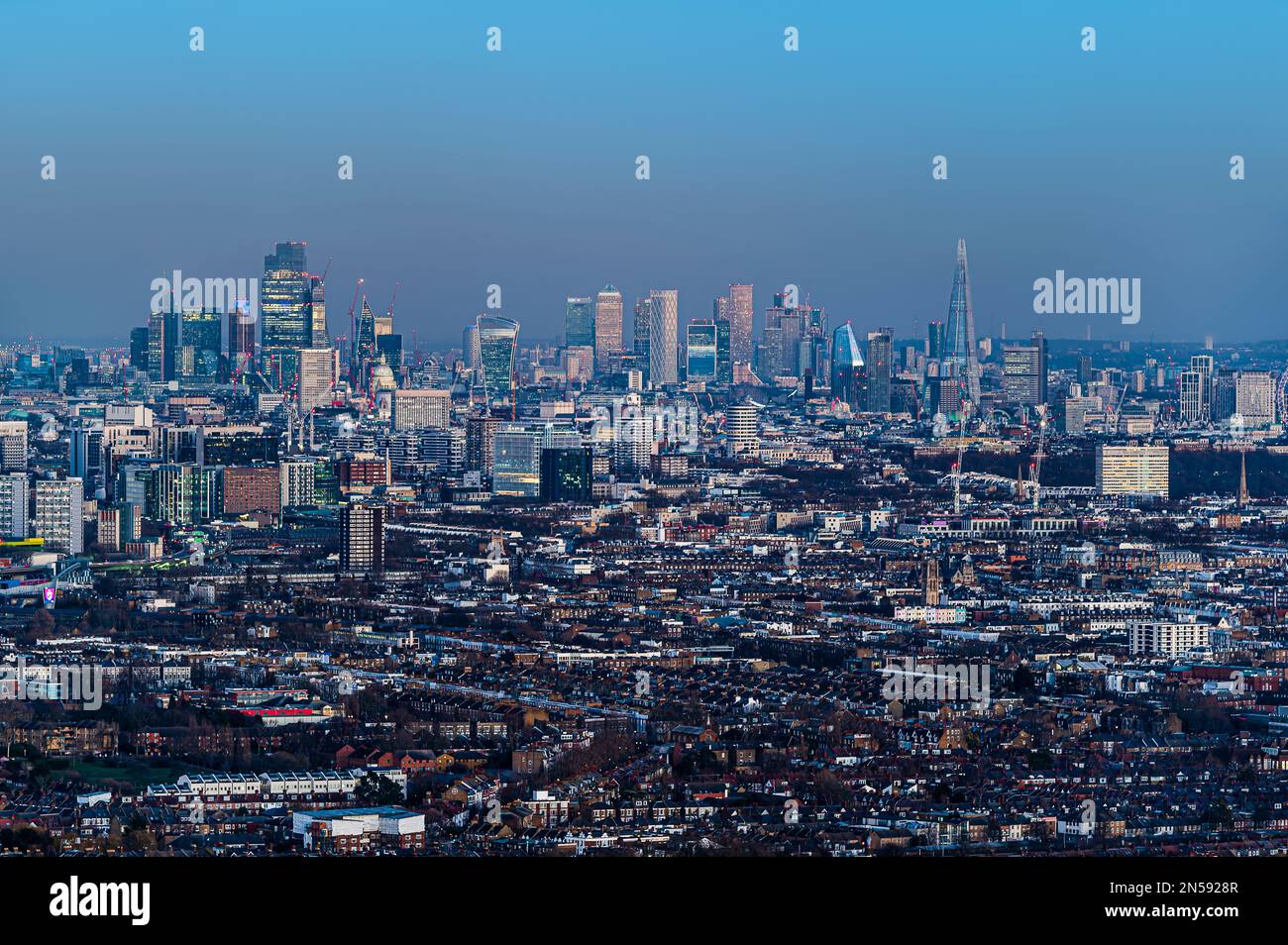 Panoramic view of London Stock Photo