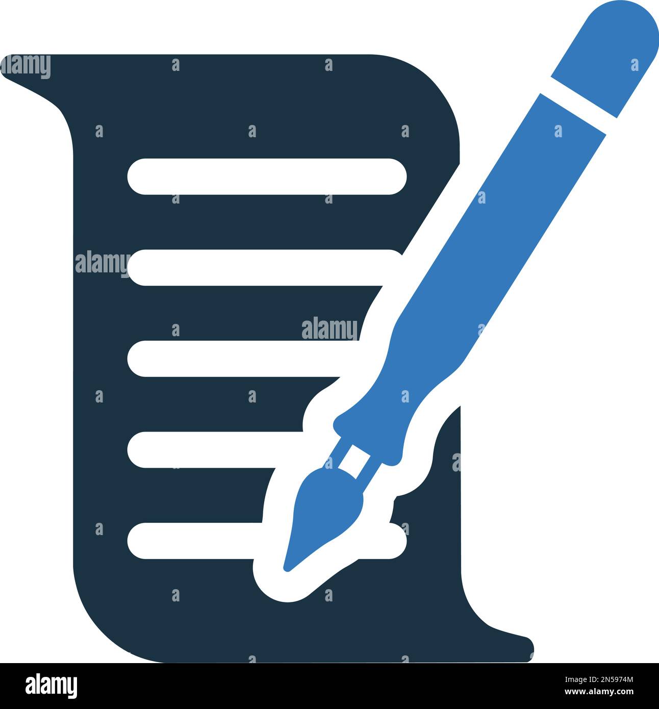 Write, edit, writing icon - Simple editable vector EPS file. Stock Vector