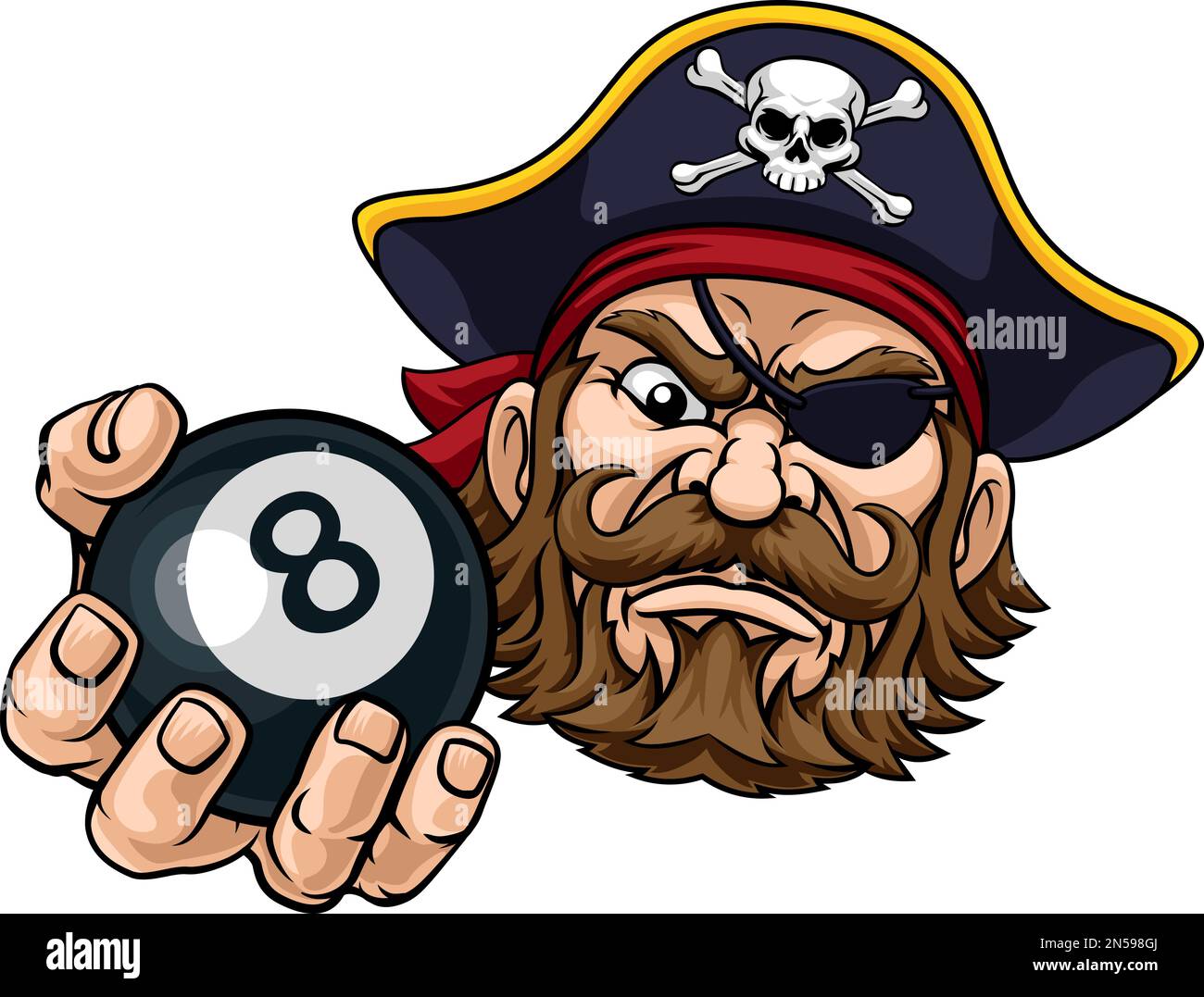 Pirate Angry Pool 8 Ball Billiards Mascot Cartoon Stock Vector Image pirate-angry-pool-8-ball-billiards-mascot-cartoon-stock-vector-image