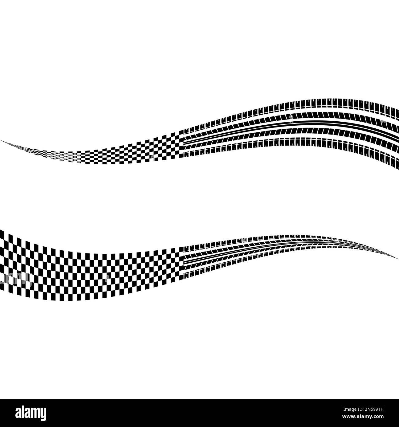 Sport flags tire tracks Stock Vector Image & Art Alamy