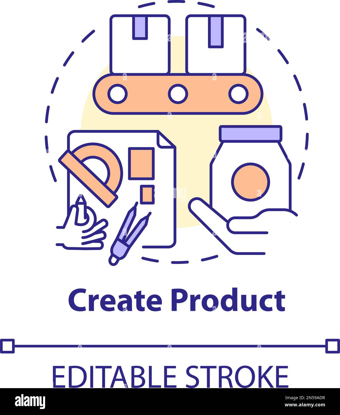 Create product concept icon Stock Vector Image & Art - Alamy