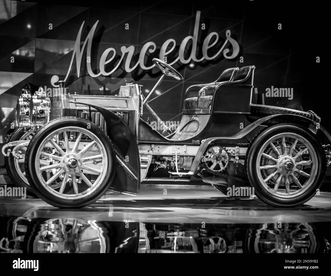 Mercedes-Benz Museum Stuttgart Germany Stock Photo