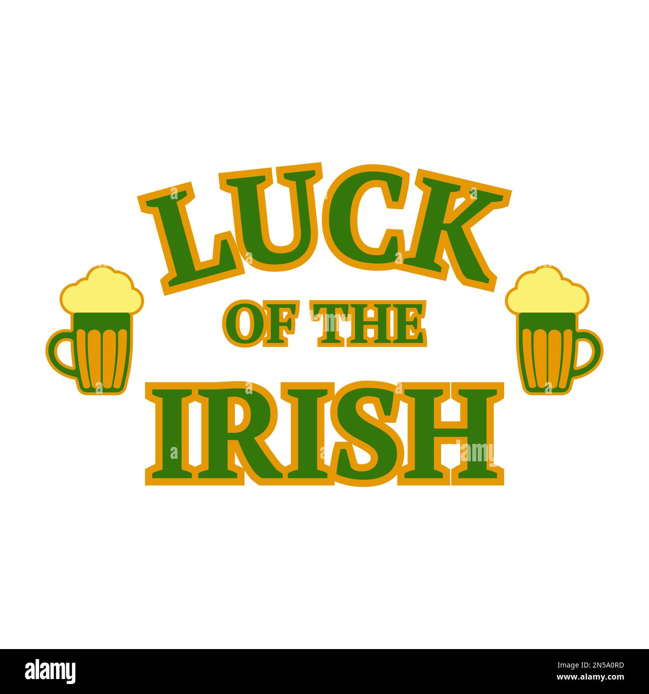Concept for the holiday of St. Patrick in the style of lettering for ...