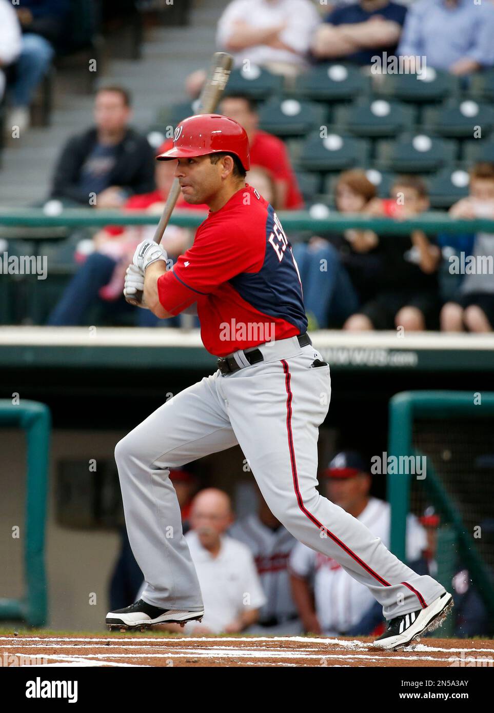Washington Nationals second baseman Danny Espinosa (8) bats in a spring
