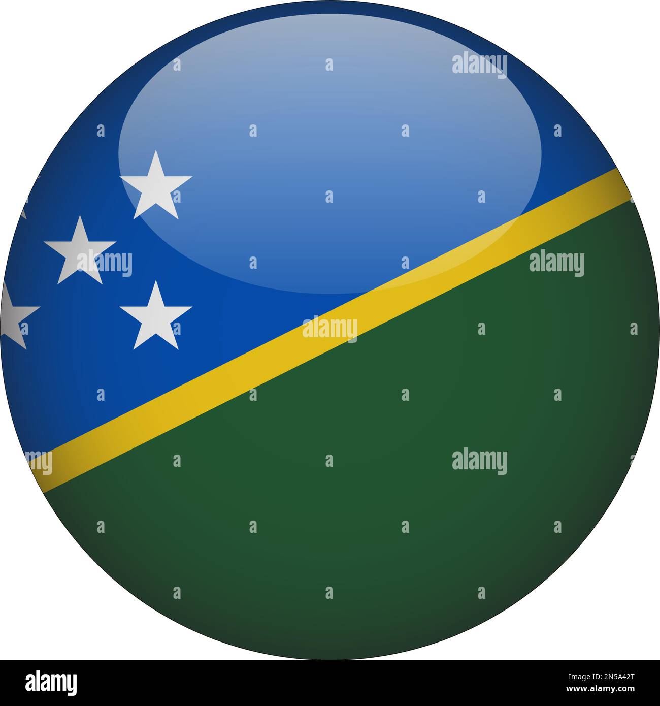 Solomon Islands 3d Rounded Flag Icon Button Vector Stock Vector Image And Art Alamy 4643