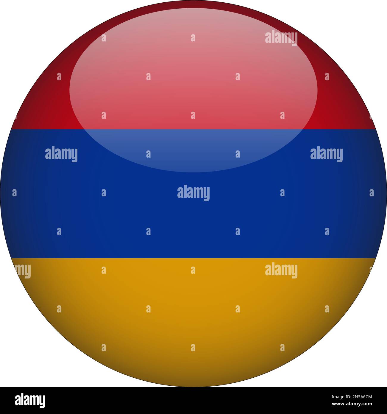 Armenia 3D Rounded Flag Icon Button Vector Stock Vector Image & Art - Alamy