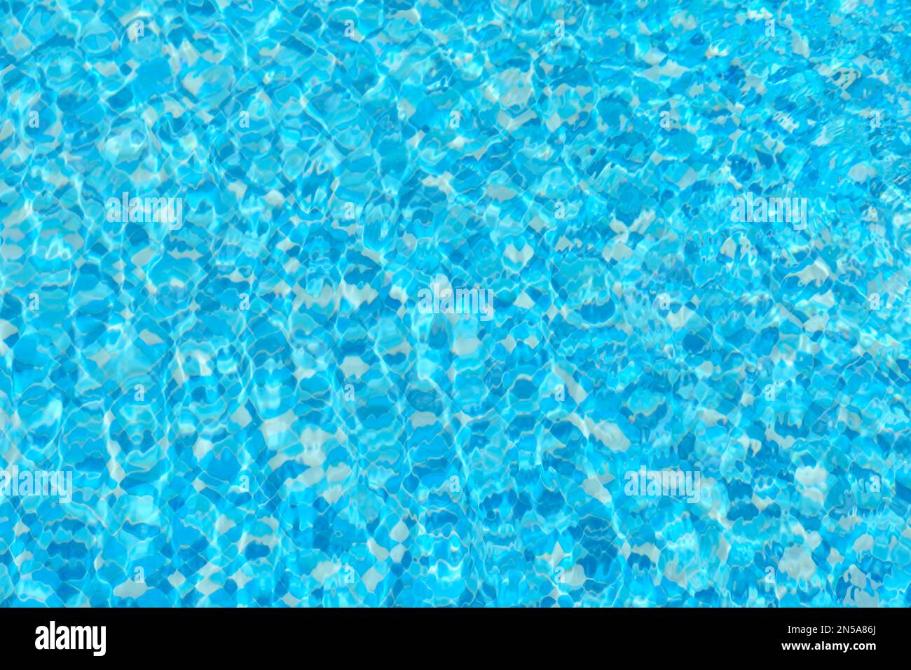 blue pool surface, pool water background Stock Photo