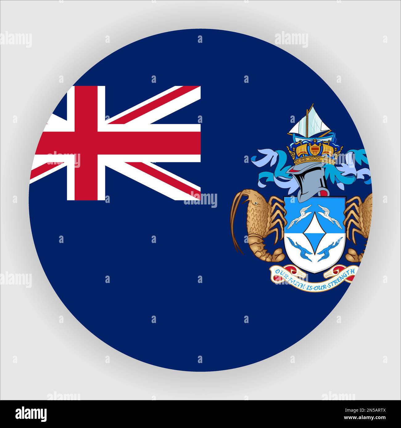 Tristan da cunha map Stock Vector Images Alamy