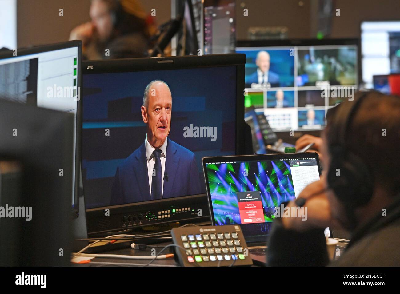 Munich. 9th Feb, 2023. Roland Busch (Chief Technology Officer and ...