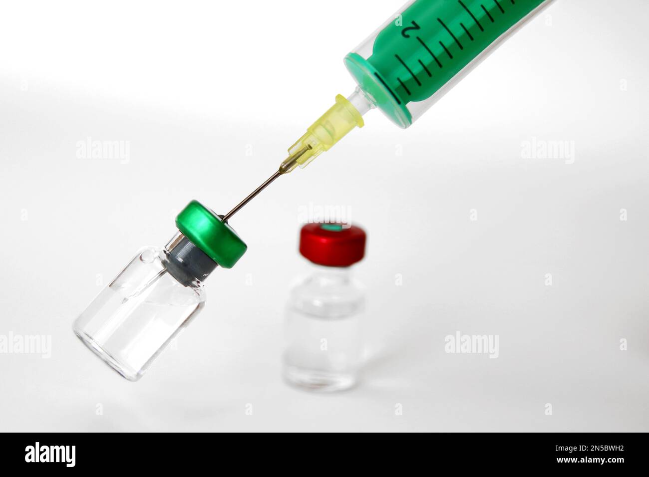 draw up the syringe Stock Photo