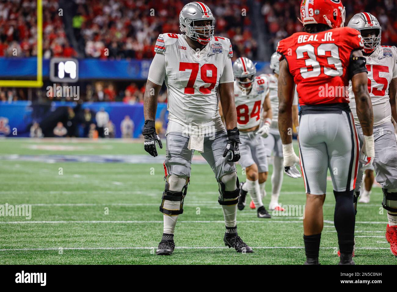 December 31 2022 Ohio States Dawand Jones 79 In Action During The