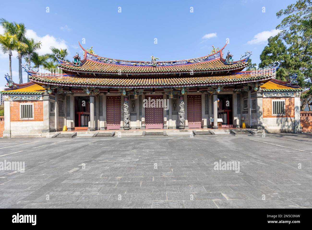 Part of the Confucius Temple in Taipei, Taiwan. Stock Photo