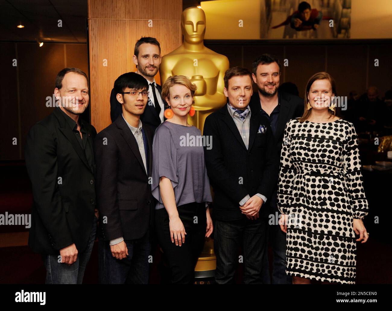 Live Action Short Film Oscar nominees, from left, Kim Magnusson
