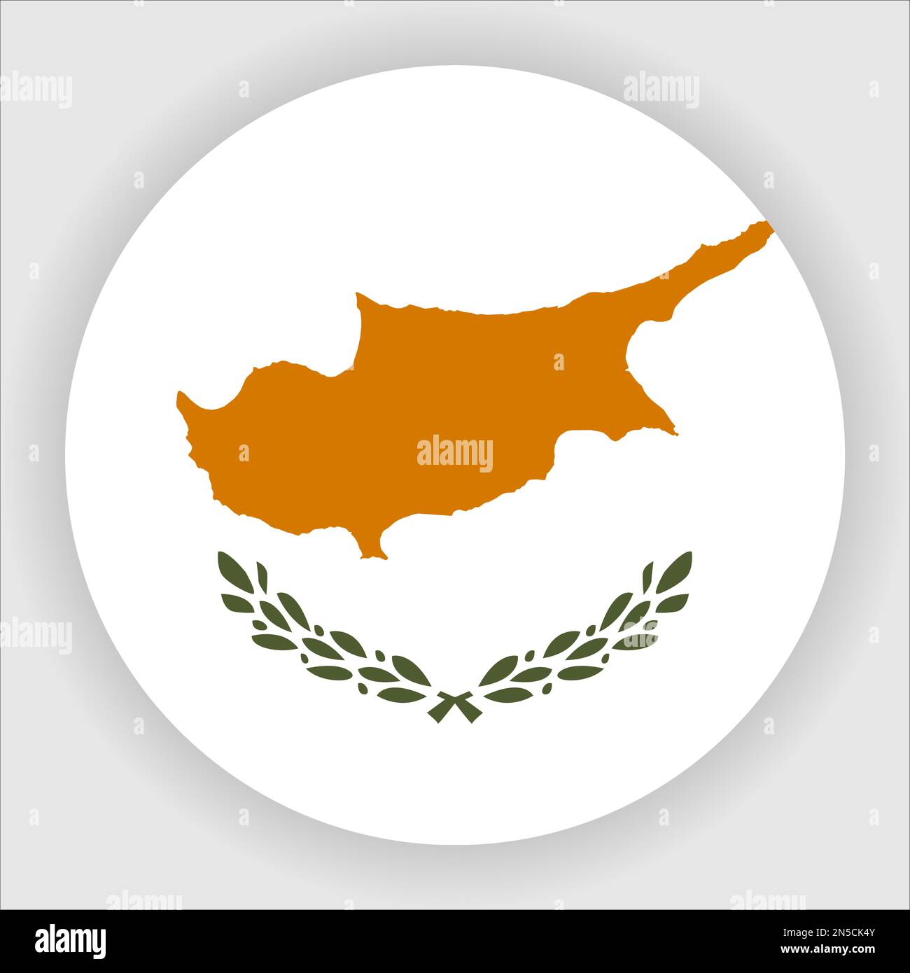 Cyprus Flat Rounded Flag Icon Button Vector Stock Vector Image & Art ...