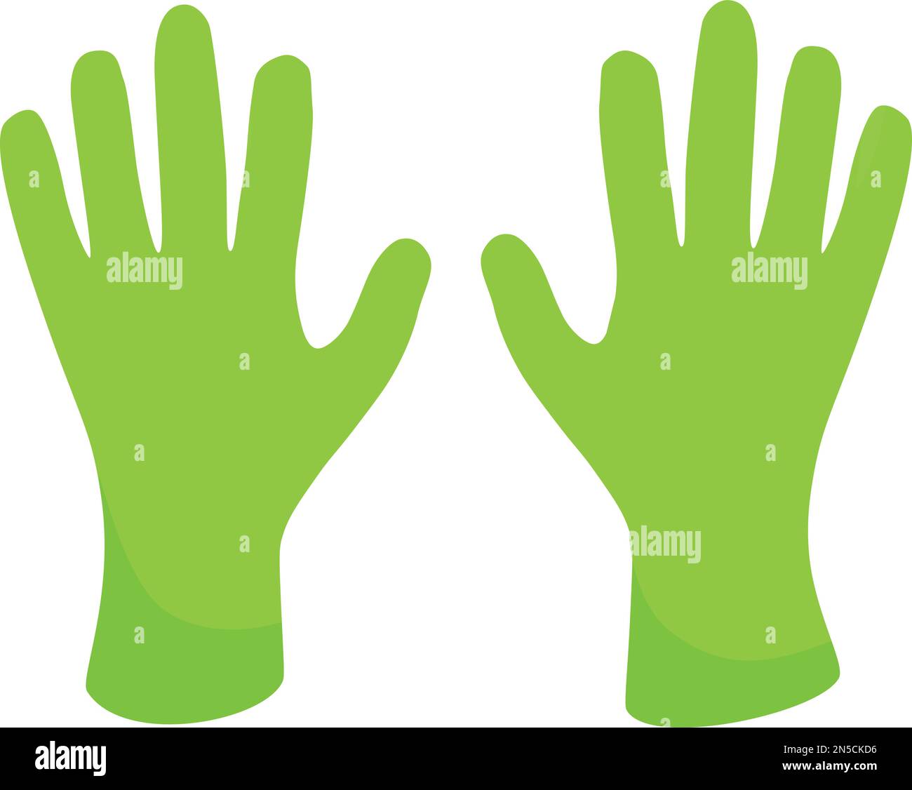 Cleaning gloves icon cartoon vector. Cleaner equipment Stock Vector