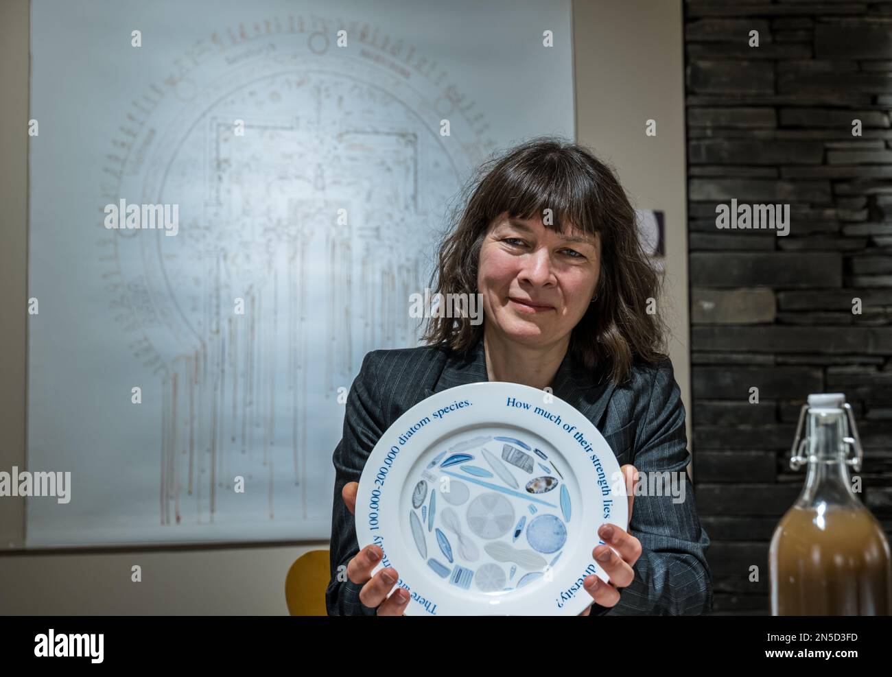 Edinburgh, Scotland, UK, 9th February 2023. Living Soil mixed media art