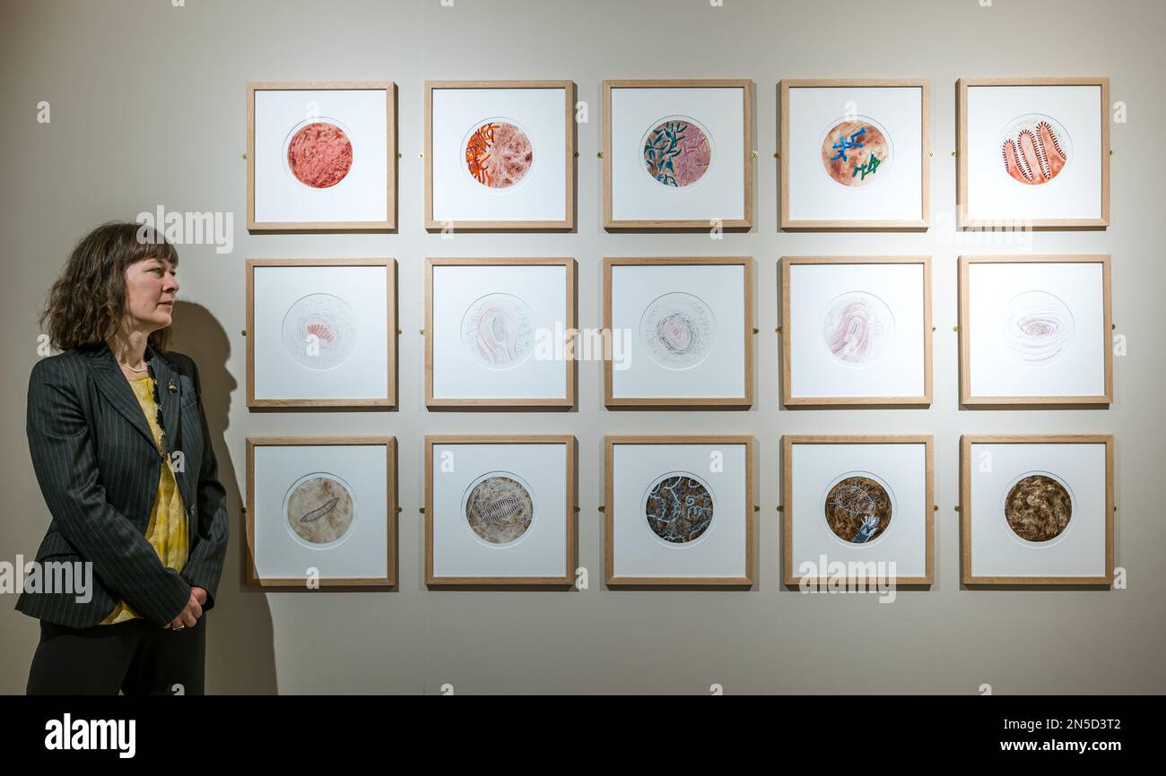 Edinburgh, Scotland, UK, 9th February 2023. Living Soil mixed media art