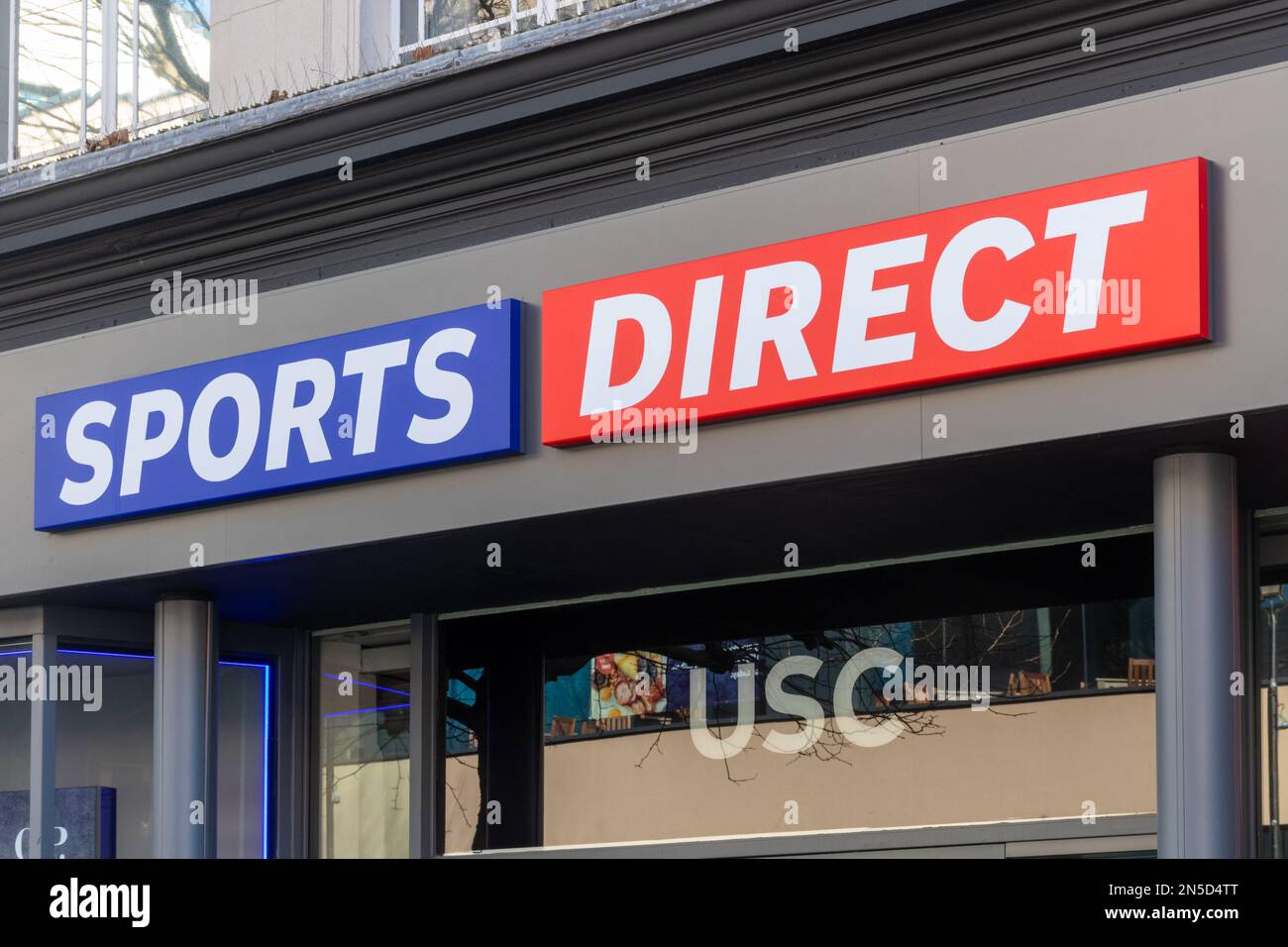 Sports Direct shop front in Staines-upon-Thames, Surrey, England, UK Stock Photo