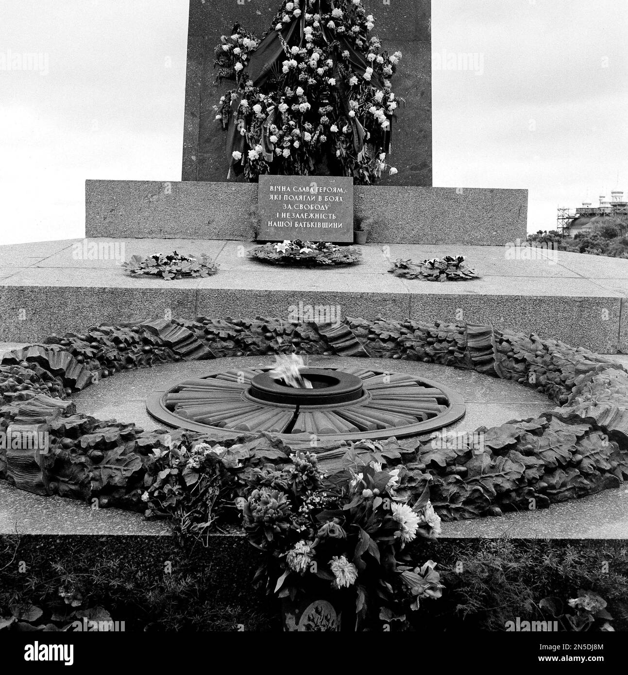 Eternal flame memorial at Kiev, Ukraine, pictured July 10, 1959. (AP ...