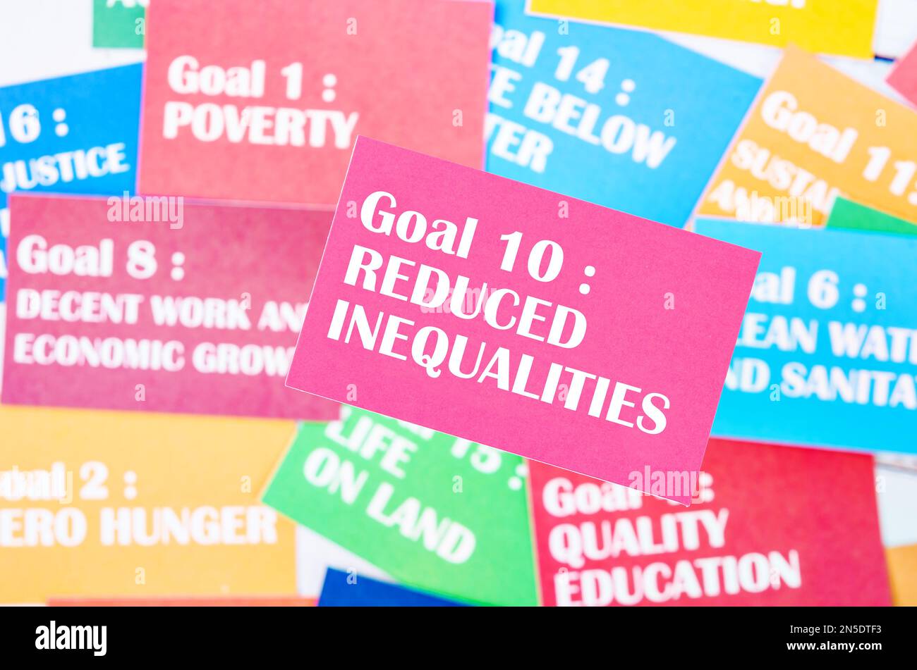 Goal 10 : Reduced inequalities The SDGs 17 development goals ...