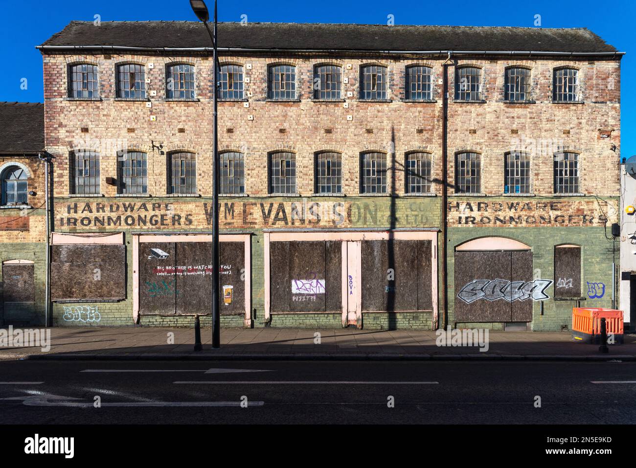 William Evans old closed down hardware and ironmongers shop in School Street, Wolverhampton city centre Stock Photo