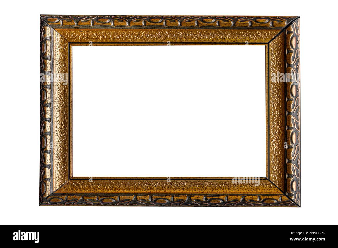 beautiful decorative frame insulated on white background Stock Photo