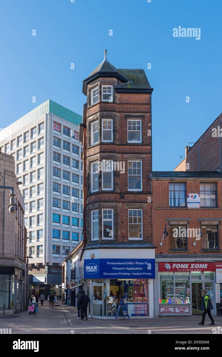 Shops and shoppers in Dudley Street, the main shopping hit street in