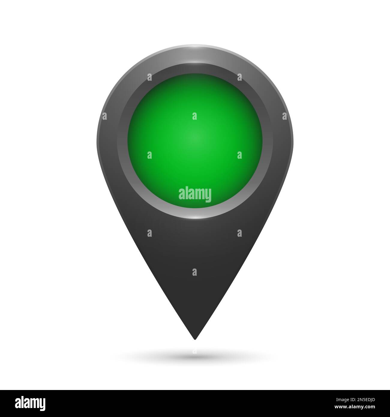 Realistic geolocation map pin code icon. The GPS geolocation tag icon ...