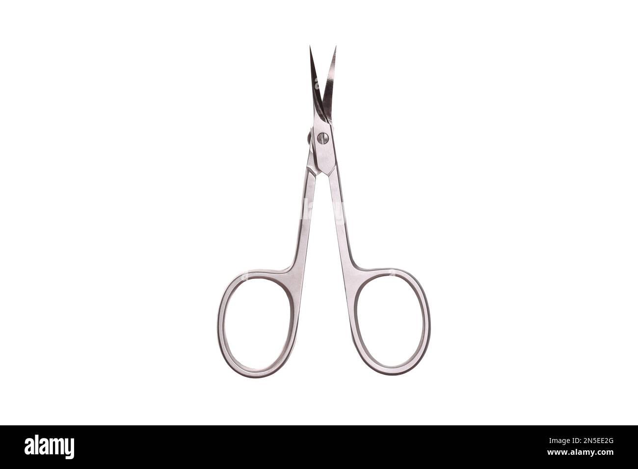 metal manicure scissors isolated on white background Stock Photo