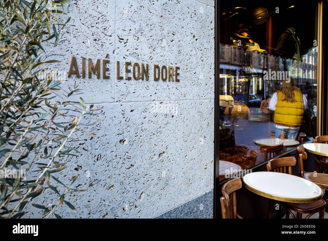 Aimé Leon Dore London Store at 32 Broadwick Street, Soho, London. US streetwear brand Aime Leon Dore opened it's flagship London store in 2022. Stock Photo