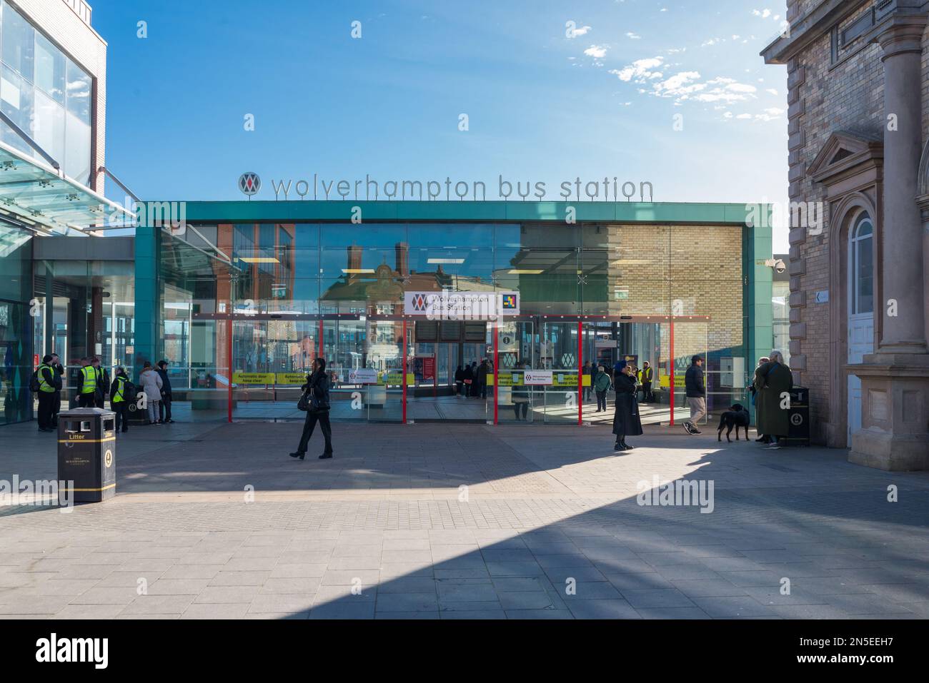 Wolverhampton Bus Station, Wolverhampton, West Midlands Stock Photo