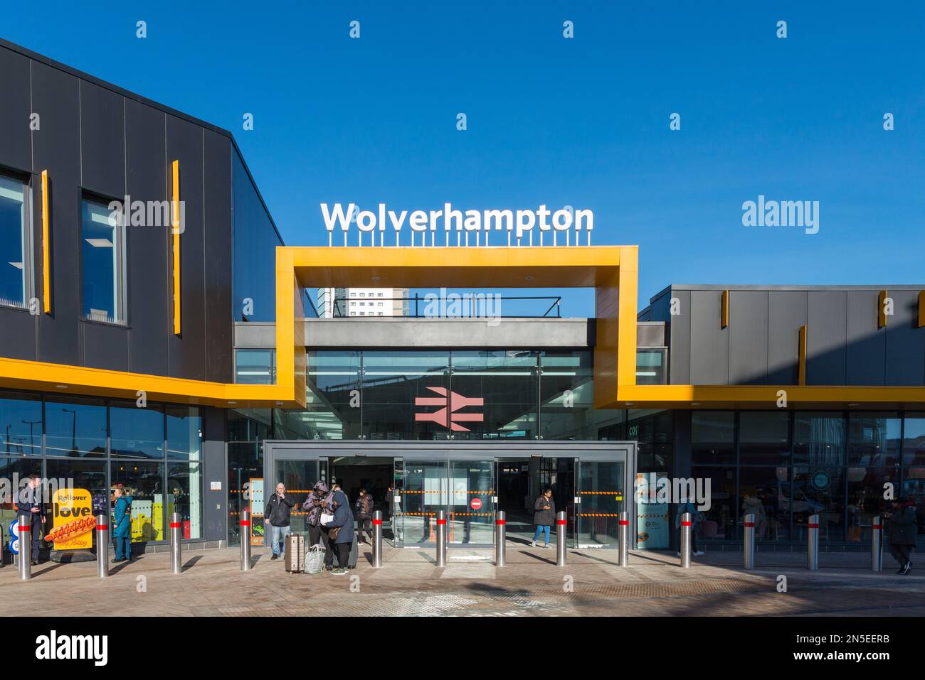 The new Wolverhampton Railway Station, Wolverhampton, West Midlands Stock Photo