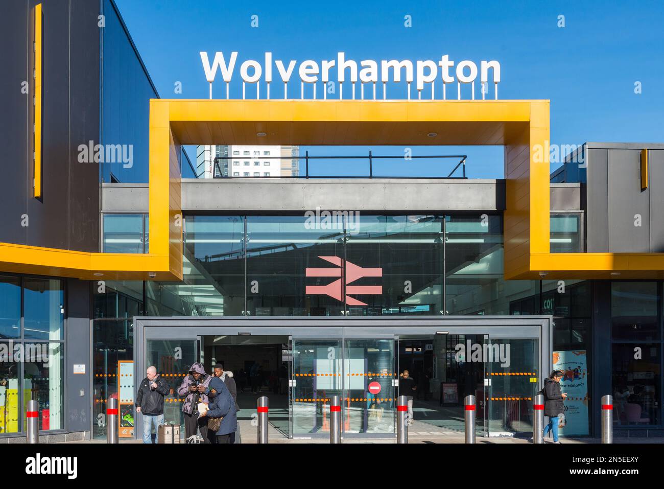 The new Wolverhampton Railway Station, Wolverhampton, West Midlands Stock Photo