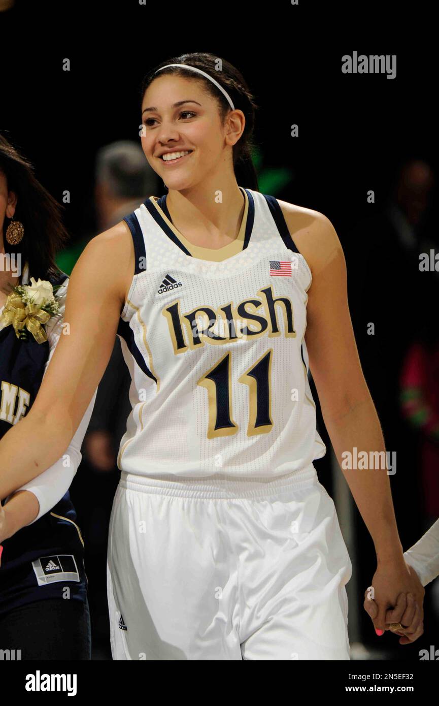 Notre Dame Forward Natalie Achonwa During Senior Day Activities Prior 