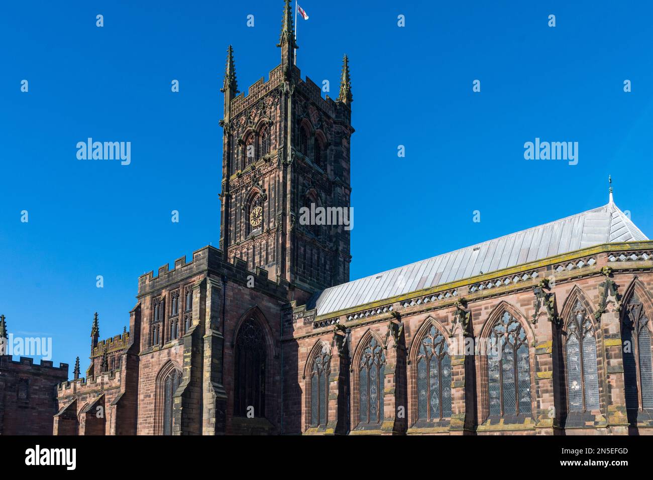 Saint Peter's Collegiate Church in Wolverhampton, West midlands, UK Stock Photo