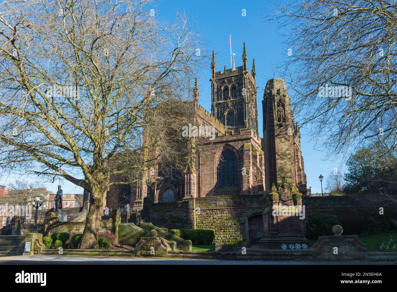 Saint Peter's Collegiate Church in Wolverhampton, West midlands, UK Stock Photo