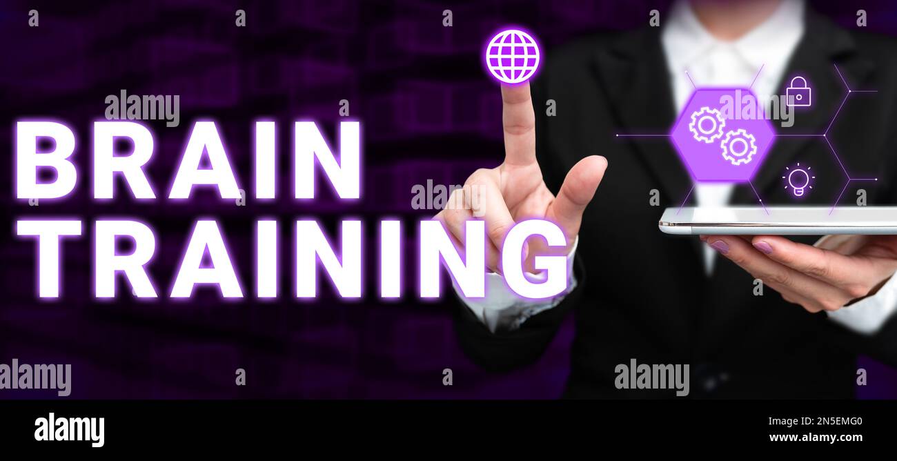 Handwriting text Brain Training. Conceptual photo mental activities to ...