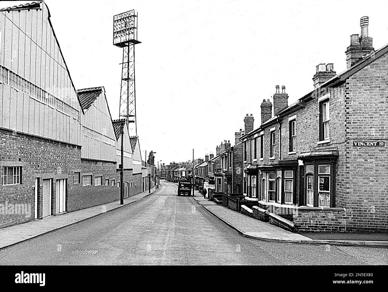 Wolverhampton Wanderers Molineux Football Stadium on Molineux Street, Wolverhampton 1967 Stock Photo