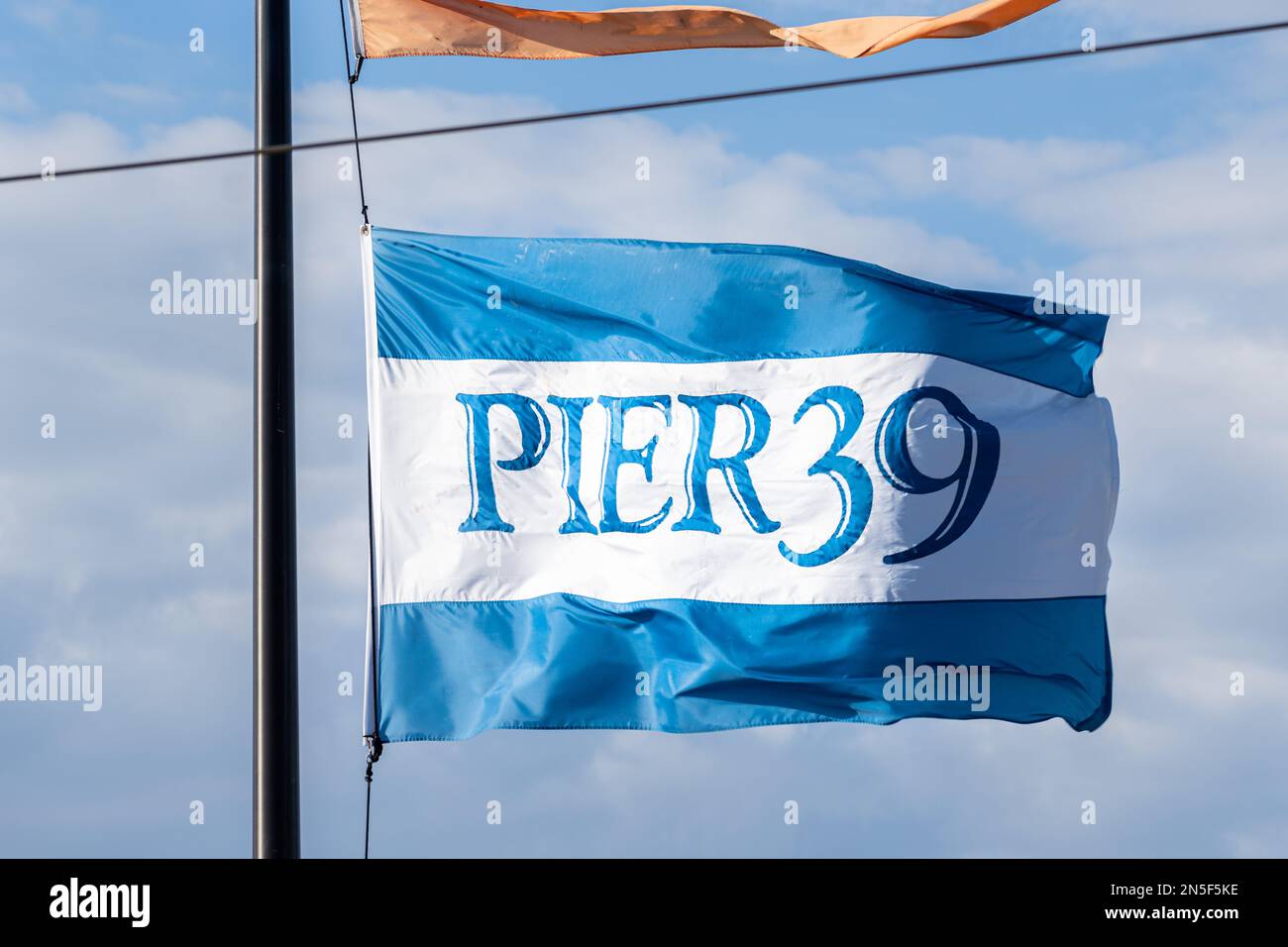 Pier Flag The Pier 39 flag from popular tourist spot Pier 39 in San Francisco ...