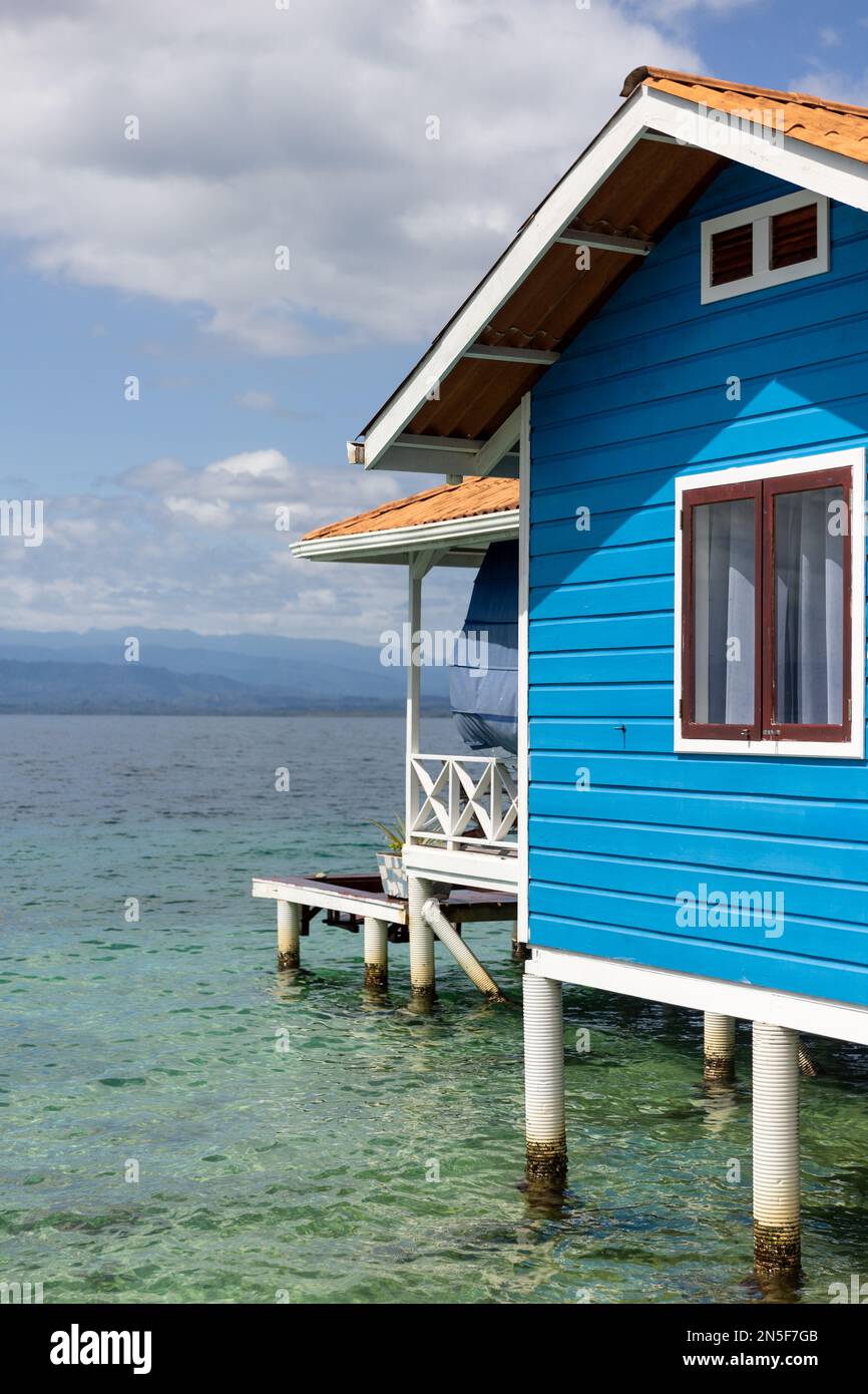 Overwater bungalows in Bocas del Toro, Panama Stock Photo Alamy
