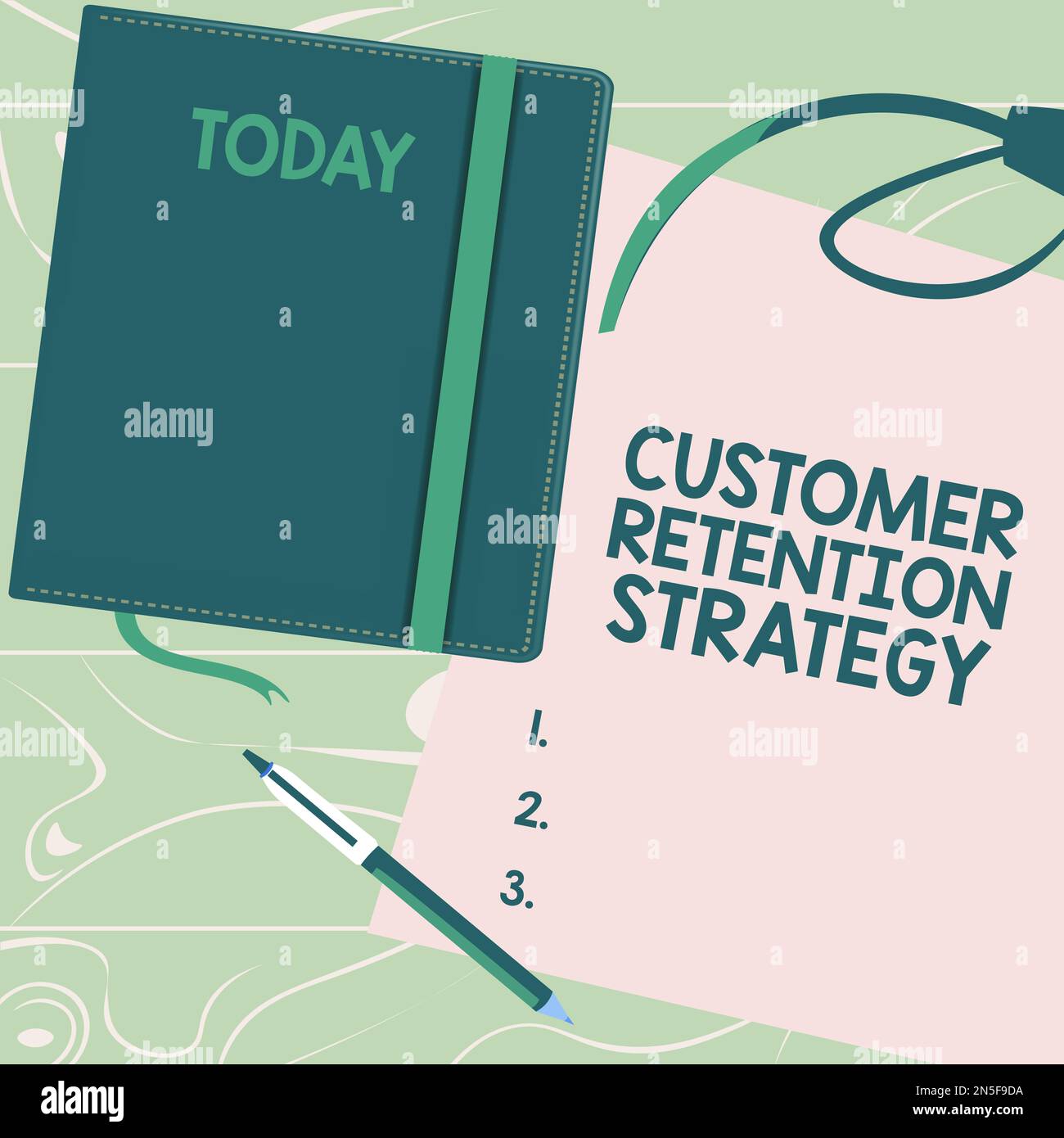 Writing displaying text Customer Retention Strategy. Conceptual photo ...