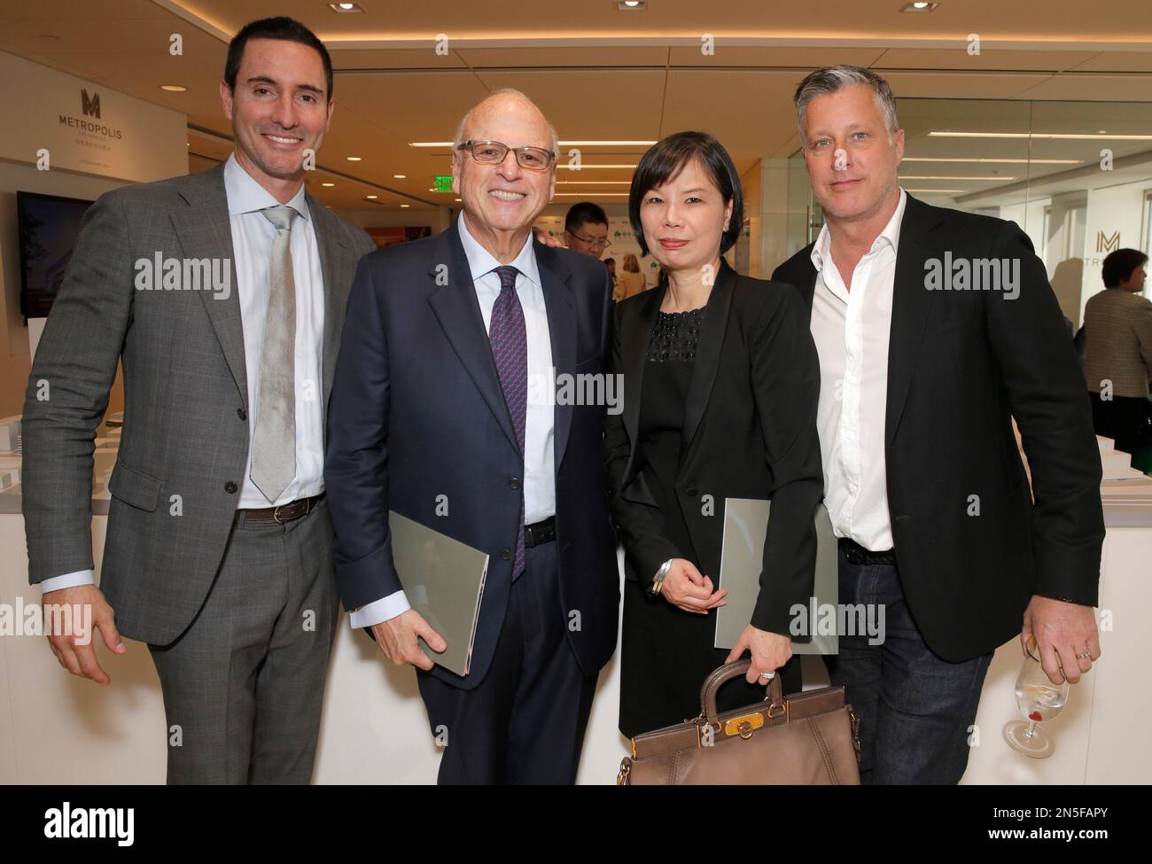 Douglas Elliman Real Estate's Horacio LeDon, Howard Lorber, Grace Chang