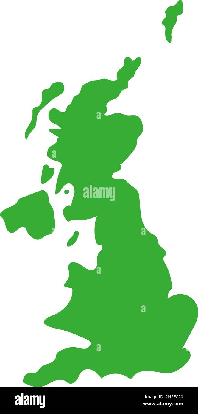 United Kingdom map icon. UK map. Editable vector. Stock Vector