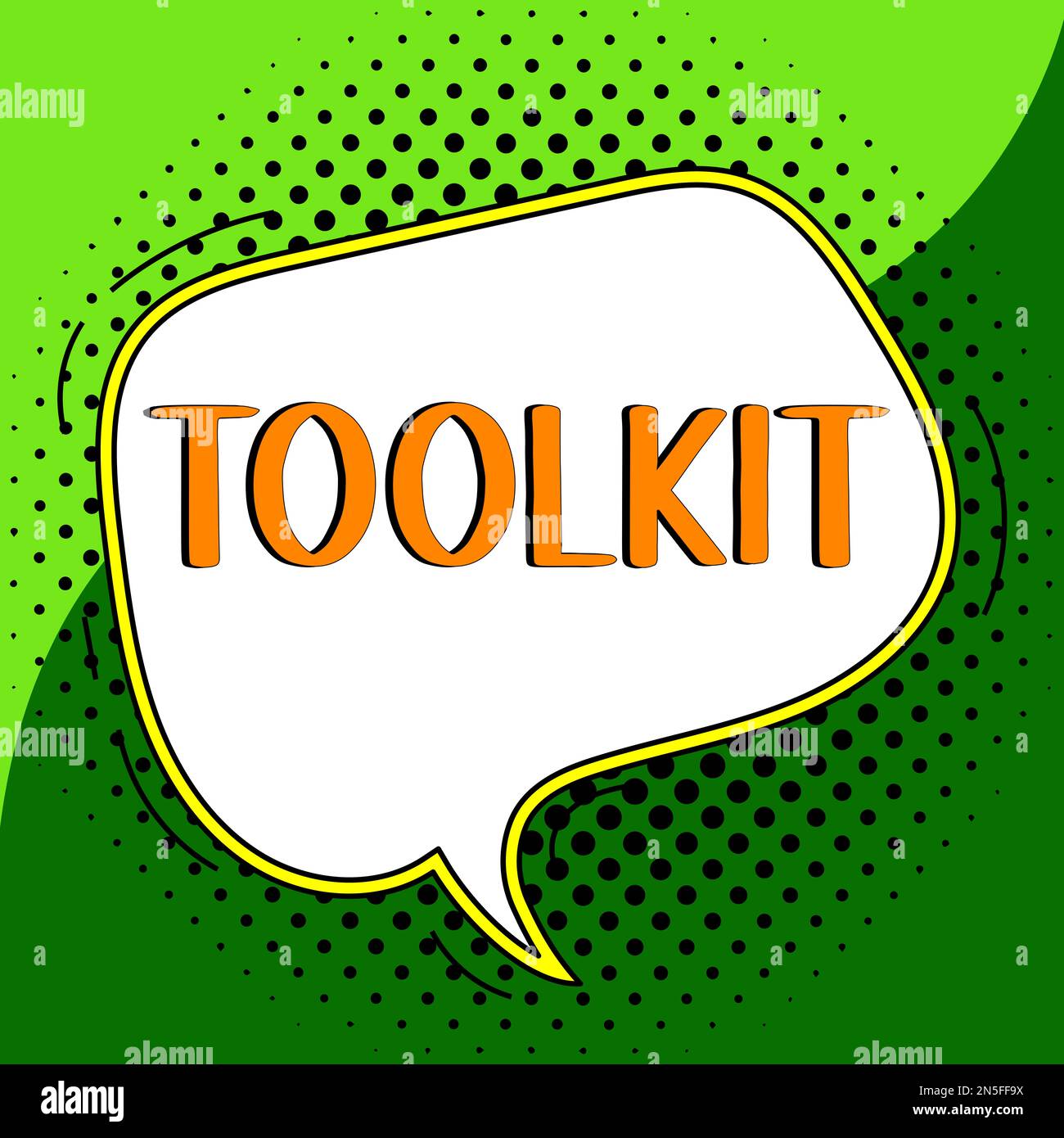 Text caption presenting Toolkit. Business showcase set of tools kept in ...
