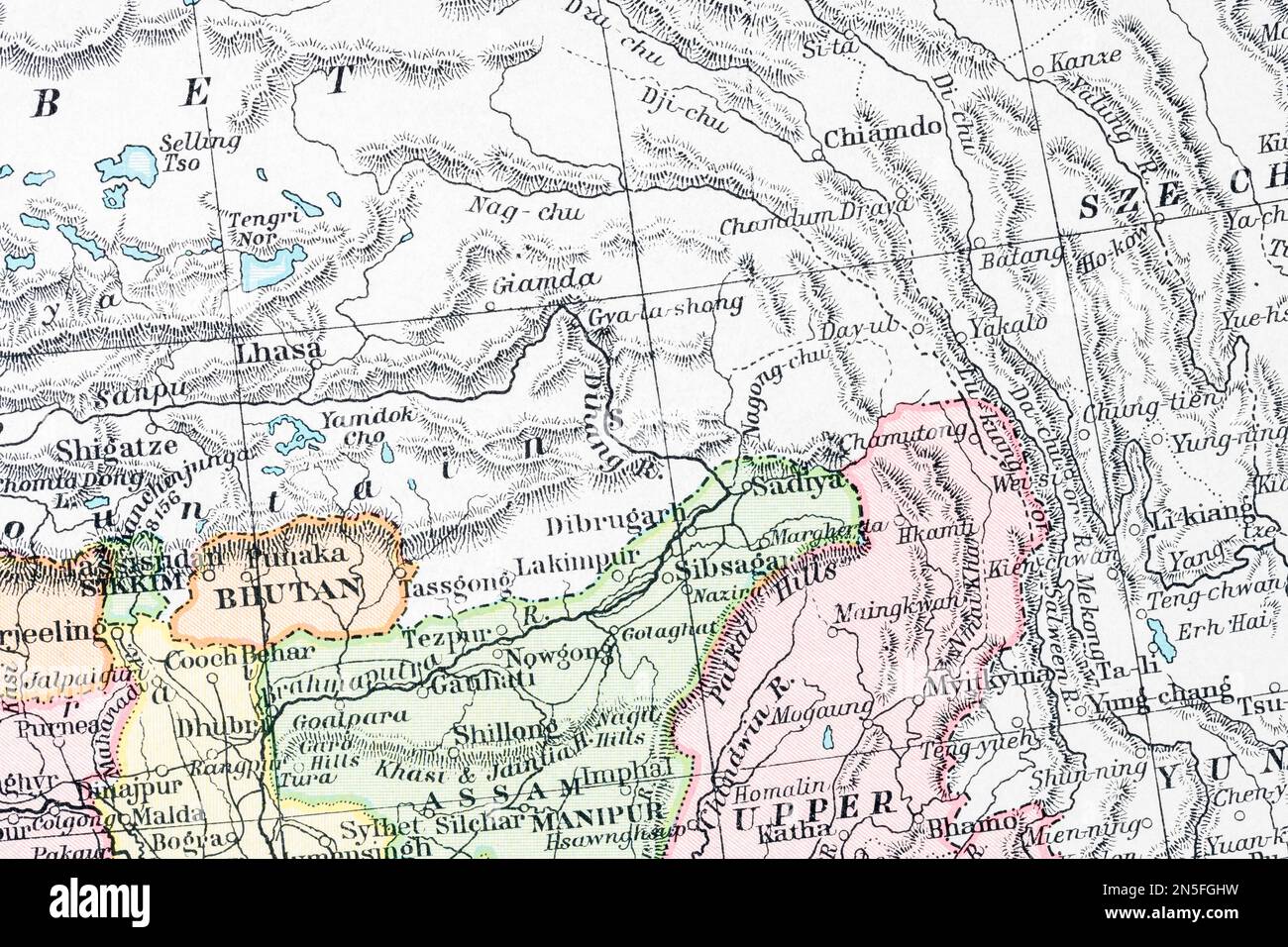 Arunachal pradesh on the map hires stock photography and images Alamy