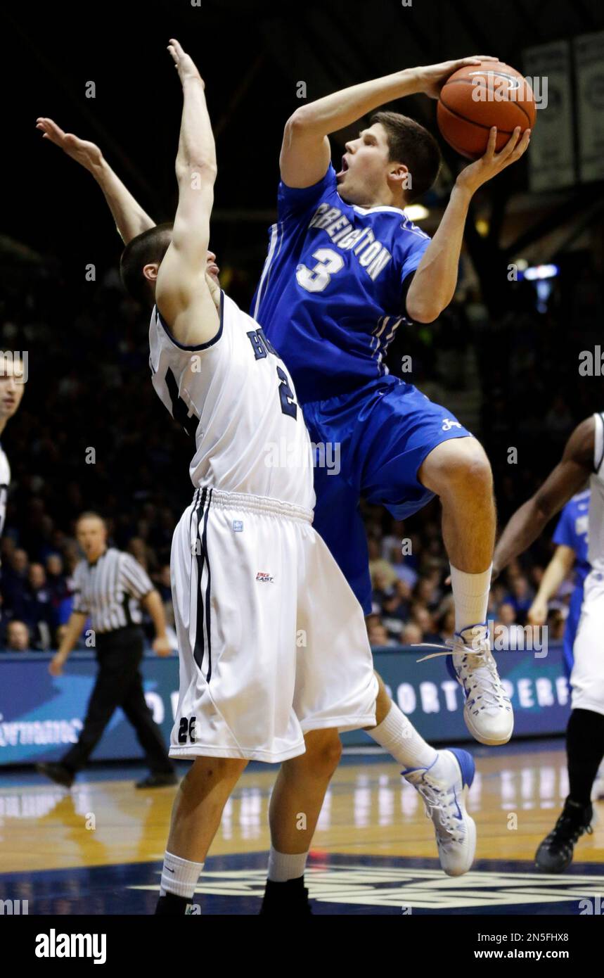 Creighton forward Doug McDermott (3) shoots over Butler guard Kellen