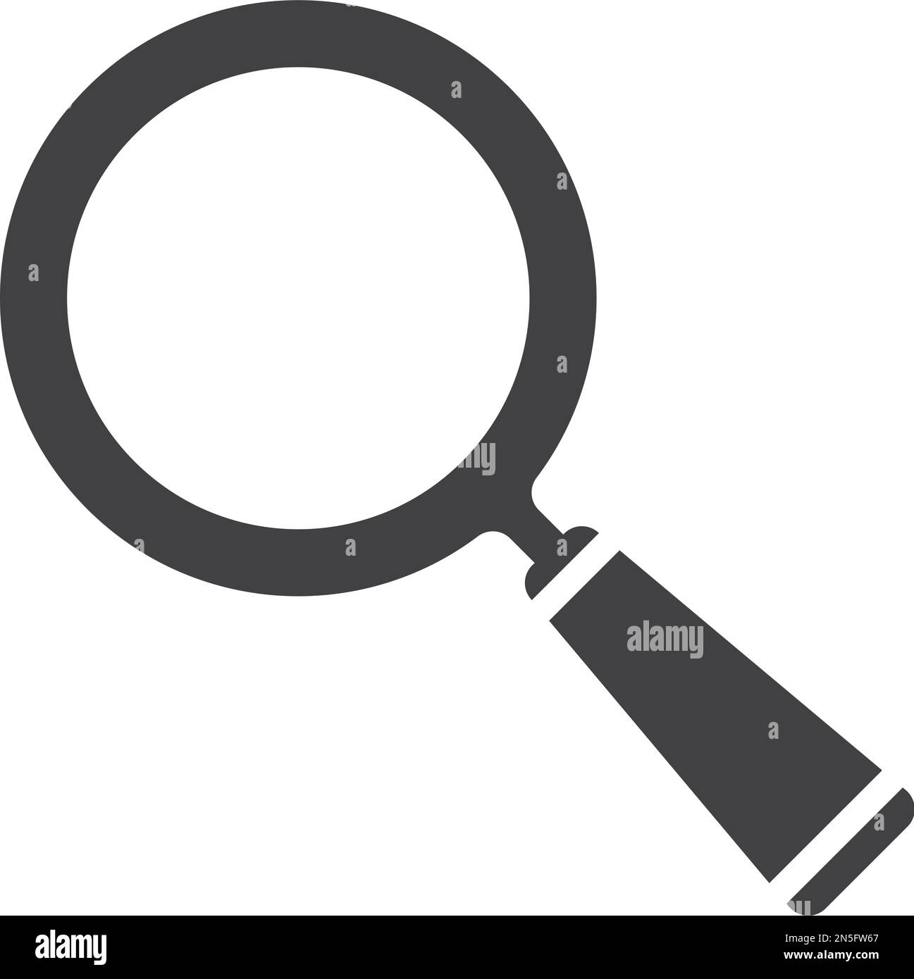 Magnifying glass icon magnifier isolated Vector Image